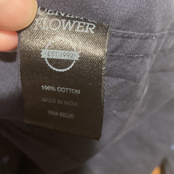 Denim & Flower Button Down Shirt - Picture 9 of 9